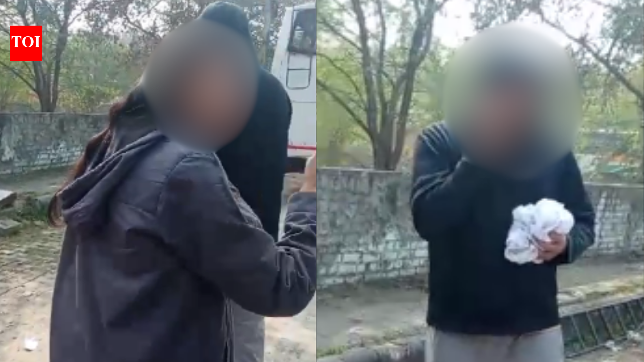 ‘Wo speed mein tha’: Dwarka car accident aftermath video shows brother-sister duo shifting blame on biker