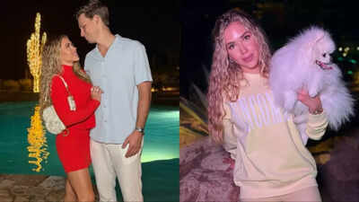  Chiefs heiress Gracie Hunt turns heads with boyfriend Derek Green during romantic yacht getaway