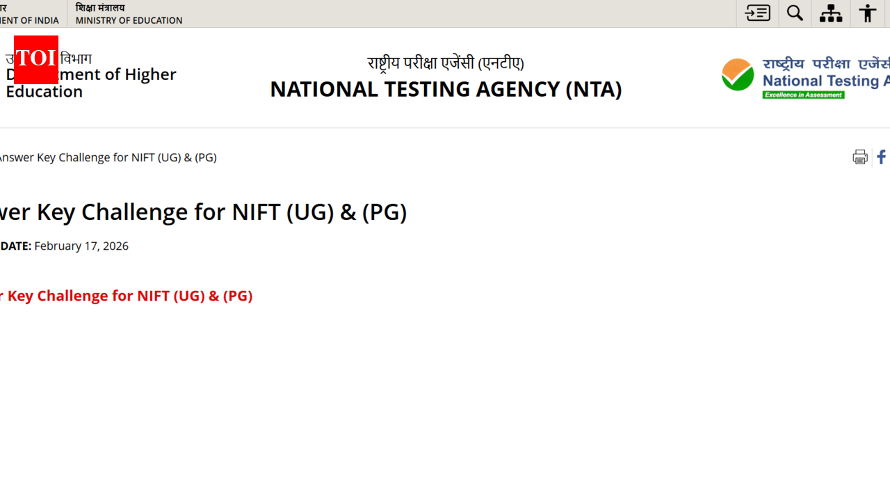 NTA NIFTEE provisional answer key 2026 released at nta.ac.in: Direct link to challenge here