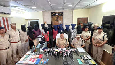 Jharsuguda police bust online financial fraud ring, 15 arrested
