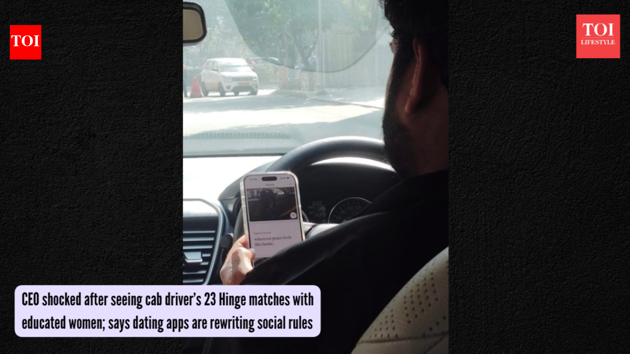 CEO shocked after seeing cab driver’s 23 Hinge matches with educated women; says dating apps are rewriting social rules