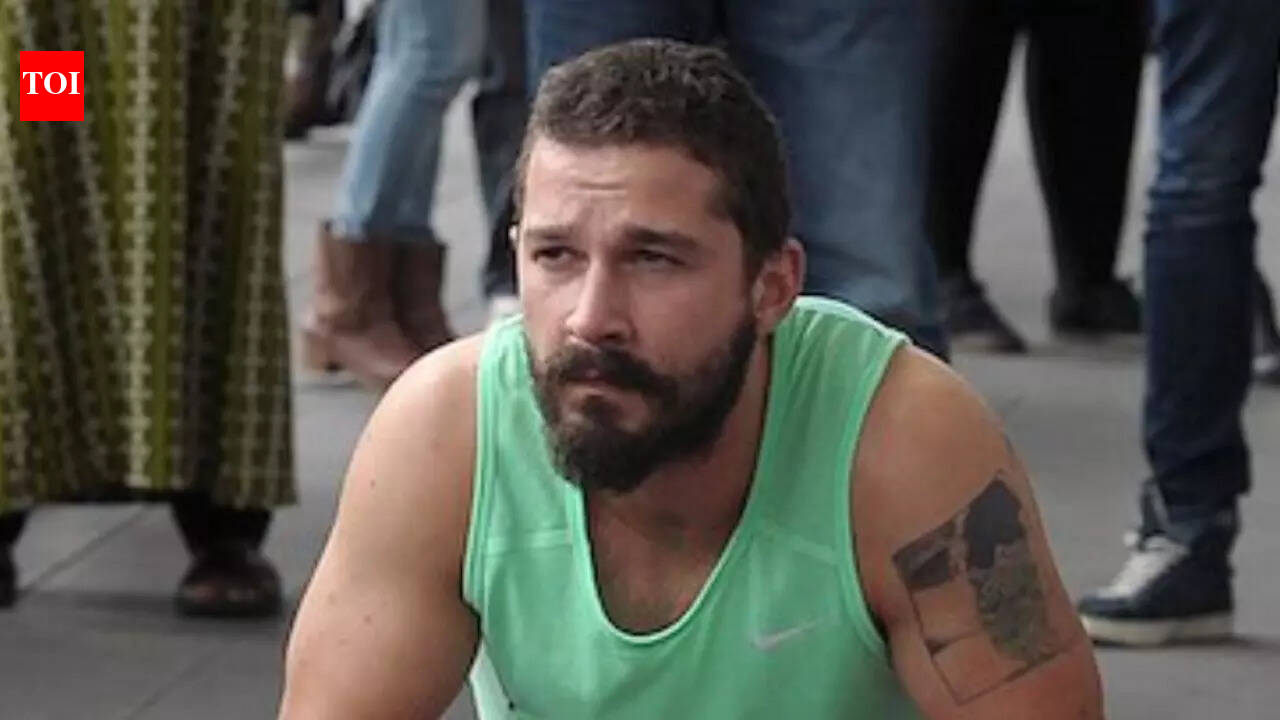 Shia LaBeouf seen dancing with release papers in mouth