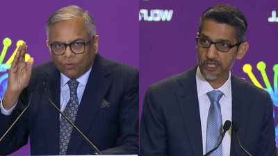 AI summit: From Tata Sons chair Chandrasekaran’s expansion strategy to Google CEO Pichai’s ‘vision’ — who said what