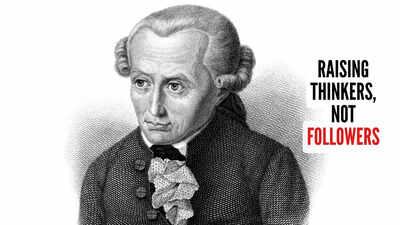 Parenting quote of the day by Immanuel Kant: "All our knowledge begins with the senses, proceeds then to the understanding, and ends with reason. There is nothing higher than reason"