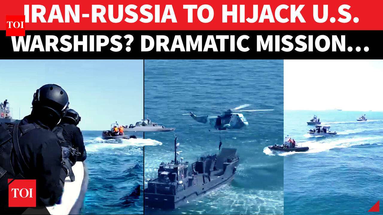 Iran-Russia's Joint Naval Hijack Operation Drill 'Sends Chills ' Through US  | Watch