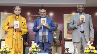 VP CP Radhakrishnan releases Shashi Tharoor’s book on Sree Narayana Guru