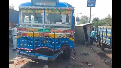 Racing bus on BT Rd kills cyclist, injures 4