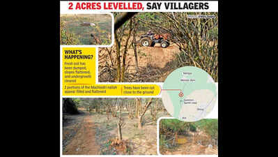 Protected Aravali slopes in Faridabad flattened as tractors trample on rules