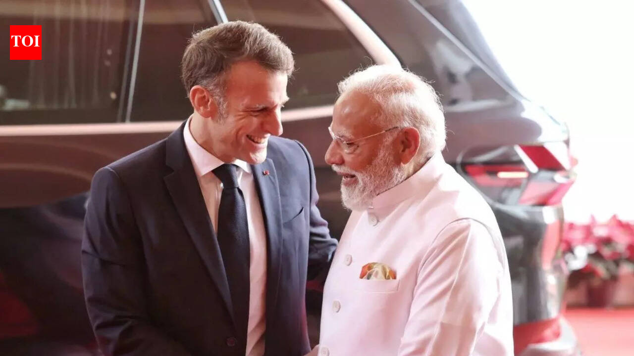 India should ban social media for U-15: Macron; keep AI child-safe: PM