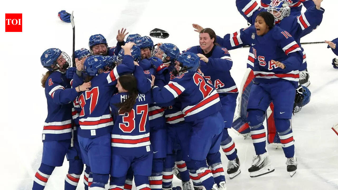 U.S. wins Olympic gold medal in women's hockey in overtime, beat Canada to win their first since 2018