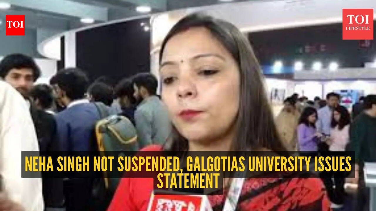 Neha Singh not suspended, told to stay: Galgotias University clarifies amid Robodog controversy