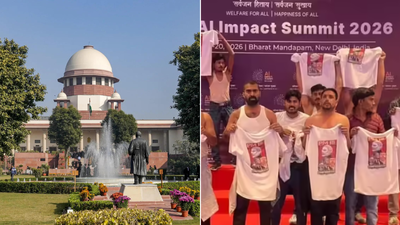 Evening news wrap: SC orders judicial officers to be part of SIR duty in Bengal; Centre slams Congress' 'topless' protest at AI Summit