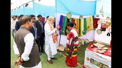 Shah promises flood-free Assam in 5 yrs if BJP returns to power