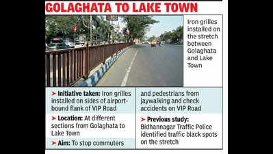 Barriers come up on VIP Rd to ease airport traffic flow