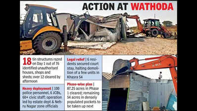 18 structures demolished on land marked for SAI’s 140-acre project