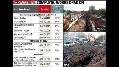 Ahmedabad: 10 AMC projects worth s 396 crore miss deadlines