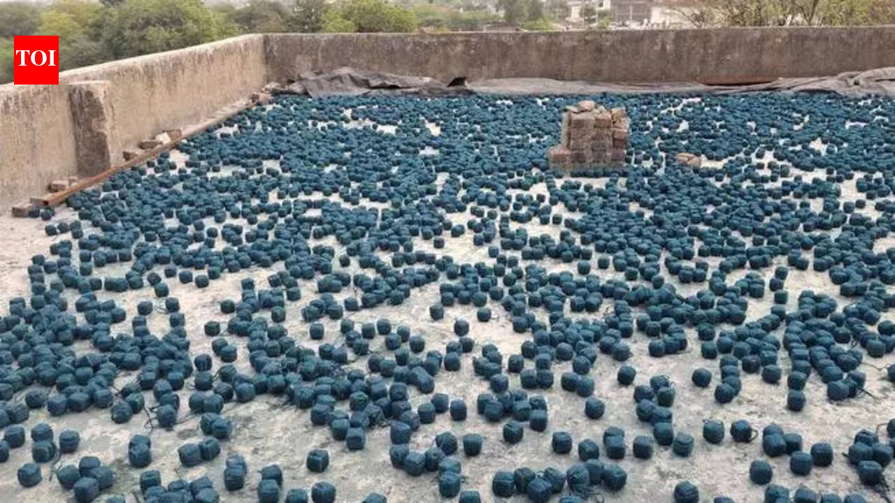 Illegal firecracker factory operating under warehouse seized in Baran ...
