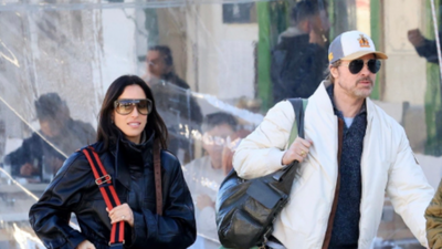 Brad Pitt and Ines de Ramon head for a small getaway to Greece as ‘The Riders’ shoots sets in Hydra