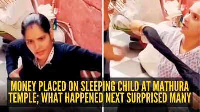  Money placed on sleeping child at Mathura temple; what happened next surprised many