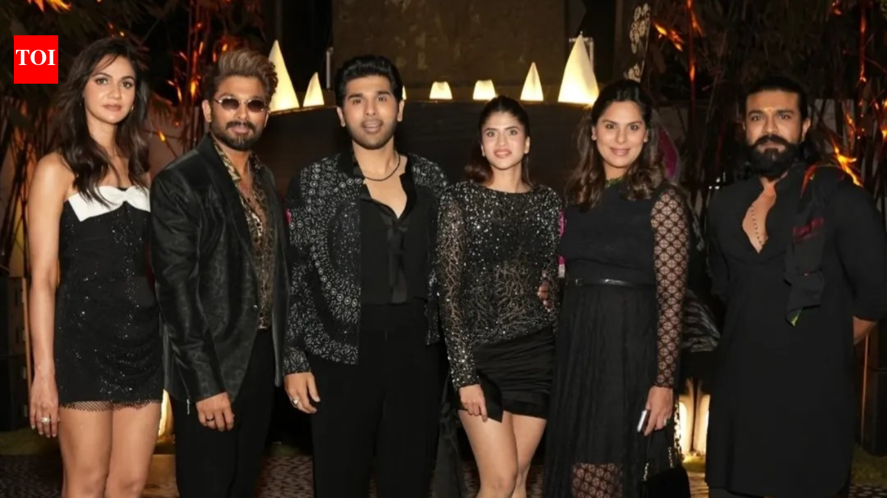 Allu Sirish wedding: Ram Charan and Upasana Konidela join Allu Arjun’s pre-wedding bash ahead of his brother’s marriage