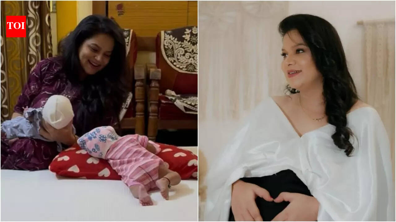 Actress Aishwarya Vinay on motherhood after welcoming twins, says, "Used to say no one could control me, then arrived my babies"