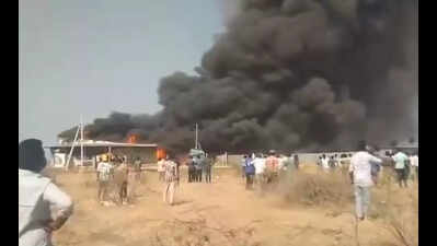 Fire breaks out in drip irrigation pipeline factory in Gadwal