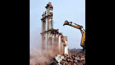 Controversy over overnight demolition of church