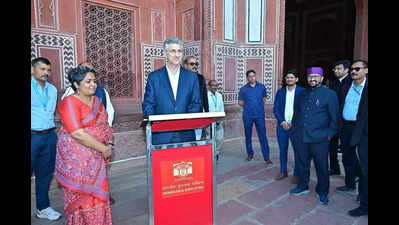 Croatian PM Andrej Plenković visits Taj Mahal, Agra Fort