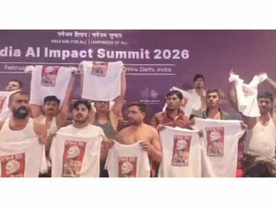 'Shirtless protest' at AI summit akin to treason, Rahul was inspiration, says BJP