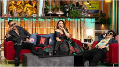 Krushna Abhishek mimics Jackie Shroff, hands him his house keys, jokes ‘Inka kar kar ke maine flat banaya’; Kapil Sharma quips, ‘Aur mama Govinda ka cut kahan hai?’