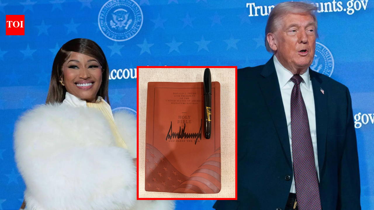 Nicki Minaj reveals her ‘most meaningful’ gift – a Bible signed by Trump