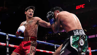 Ryan Garcia lands early knockdown, dominates Mario Barrios to win WBC welterweight title in Las Vegas
