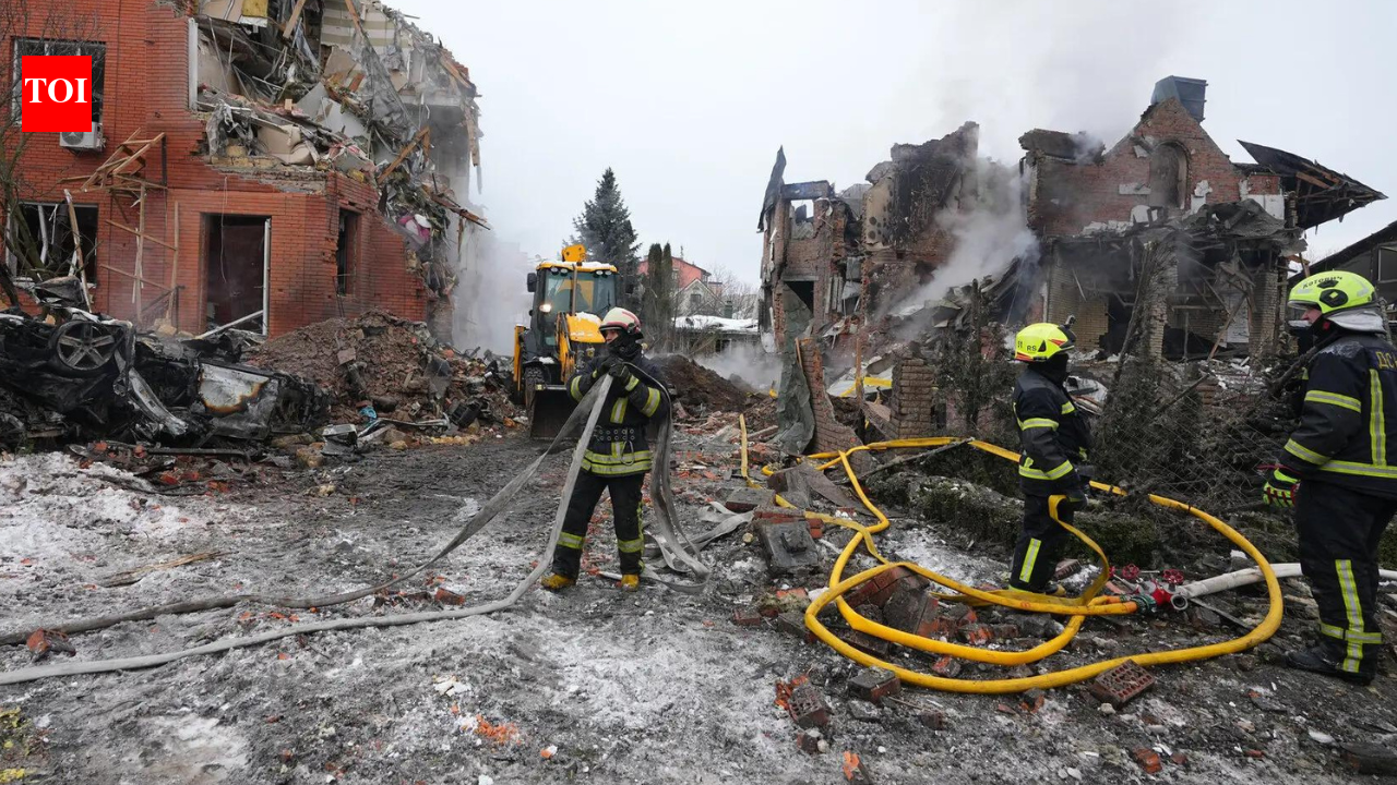 At least 1 dead as Russian missiles hit Kyiv suburbs, sparks fires across 5 districts