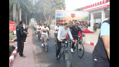 Cycle ride held at Danapur cantonment to honour Bihar Regiment bravehearts