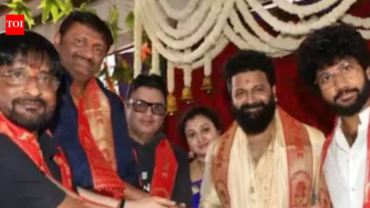 ‘Jai Hanuman’: Rishab Shetty begins filming with sacred puja in Hampi; Teja Sajja attends ceremony