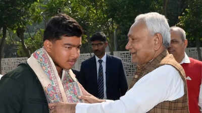 More cash reward for 14-year-old Vaibhav Sooryavanshi as Bihar CM Nitish Kumar honours U19 World Cup hero | Cricket News – The Times of India
