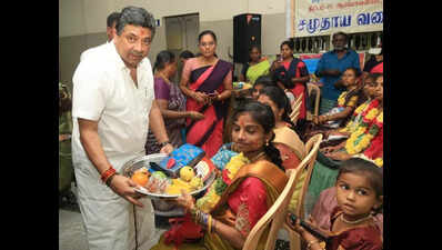 Community baby shower ceremony held in Madurai