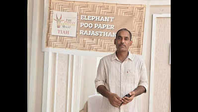 Dung to diary pages: Rajasthan artisan’s eco-biz turns heads on Mangaluru expo