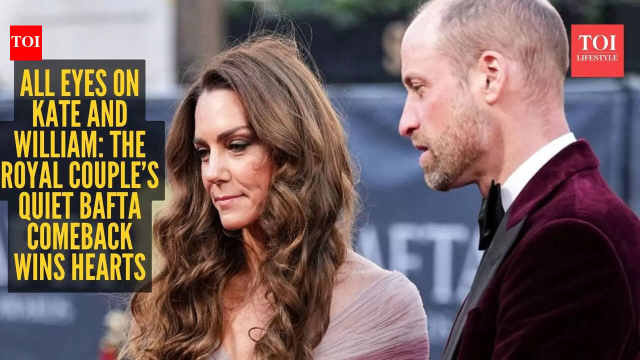 जब केट मिडलटन प्रिंस विलियम के साथ बाफ्टा में लौटीं तो उनका गुलाबी गुच्ची पल लोगों का ध्यान खींच गया