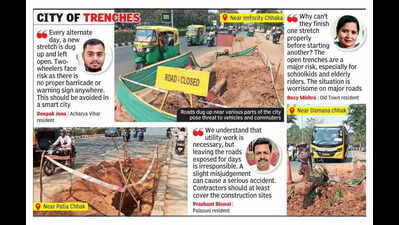 Open utility trenches, exposed cables are life-threatening: Road safety experts