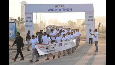 Walkathon for pedestrian safety