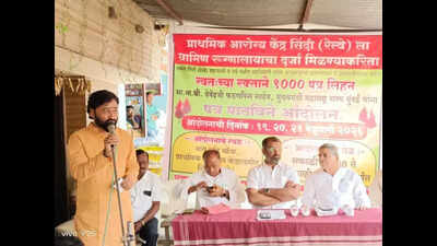 Sindi (Rly) residents write letters in blood demanding rural hospital