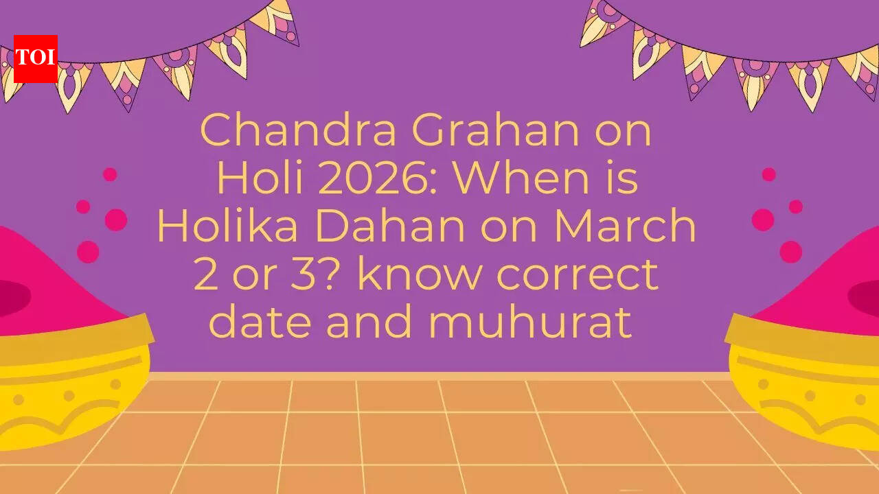 Chandra Grahan on Holi 2026: When is Holika Dahan on March 2 or 3? know correct date and muhurat