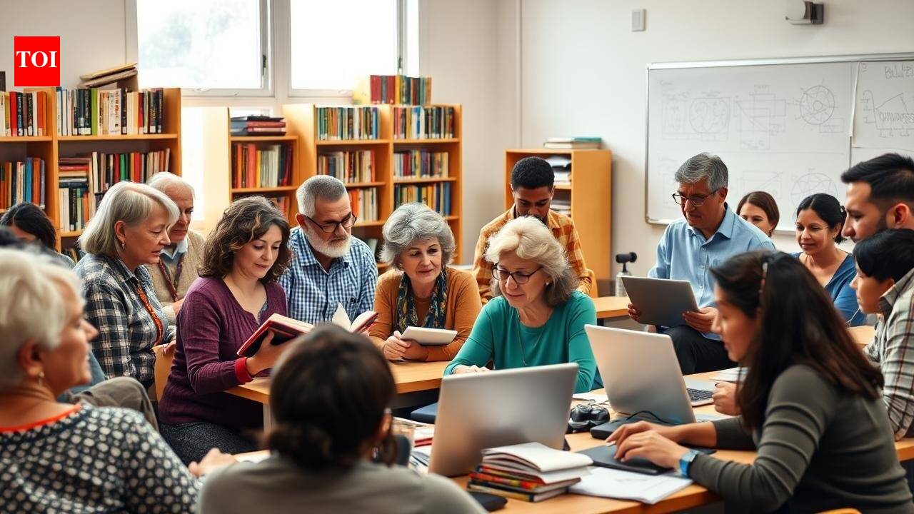 Why are older Americans flooding college classrooms again?