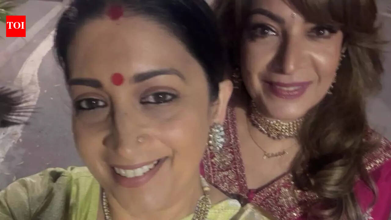 Kyunki Saas Bhi Kabhi Bahu Thi star Smriti Irani pens down a heartfelt note for friend Divya Seth; says, “You’re always the light”