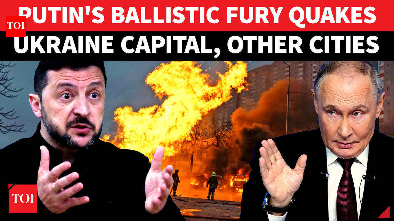 Russia Drones, Ballistic Missiles Burn Ukraine’s Energy Infrastructure In Kyiv, Other Cities