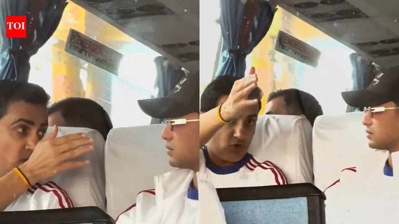 Gautam Gambhir in serious chat with out-of-form Abhishek Sharma in team bus – Watch