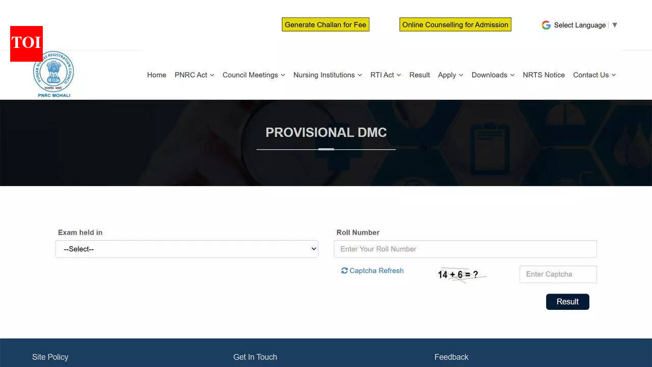 PNRC result 2026 declared at pnrconline.in; download November NPME exam scores here
