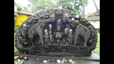 In ancient sculptures, a goddess of war unique to Goa