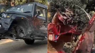 4 injured after Thar crashes into e-rickshaw in Noida's Sector 49, driver arrested
